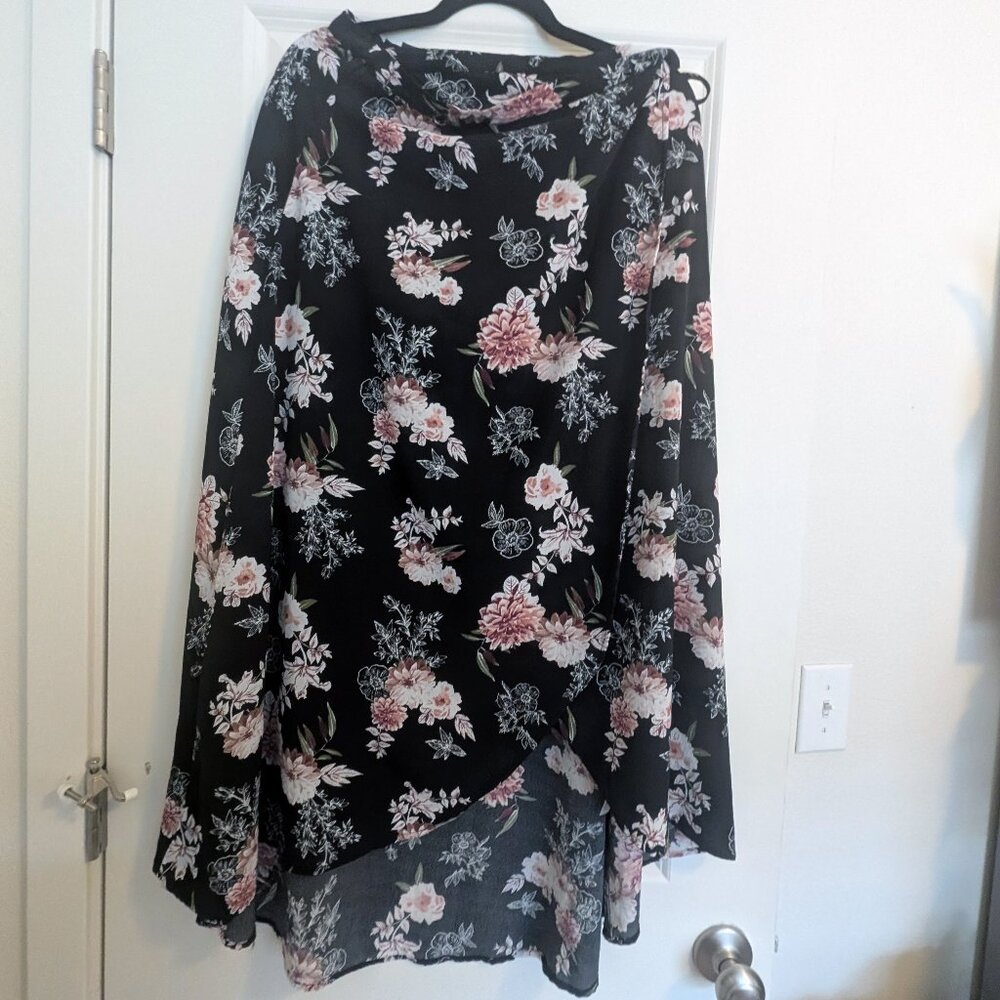 Floal wrap skirt